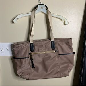 MICHAEL KORS POLLY TOP ZIP NYLON TOTE
